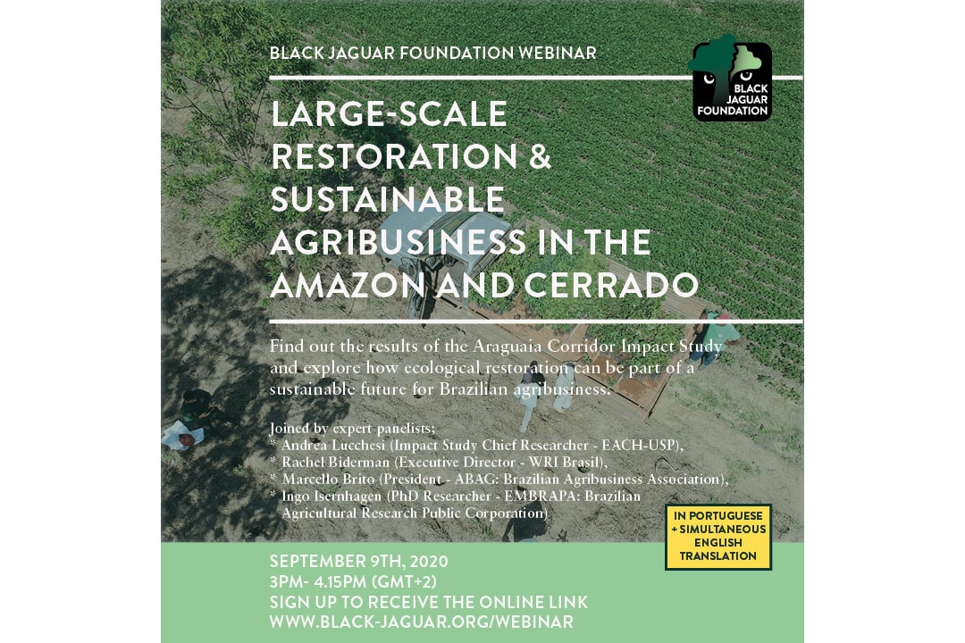 Flyer for Webinar on Sustainable Agriculture in Brazil
